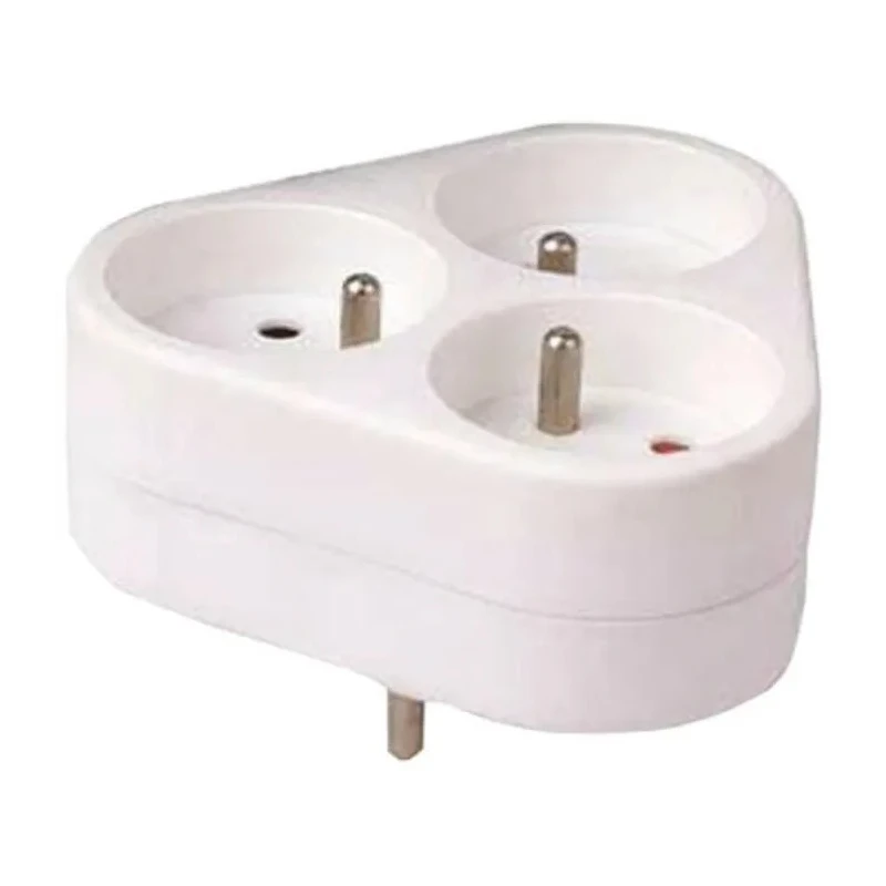 RS PRO 3 Way Adapter Europe Europe, 16A Current, 3680W Power 481-351