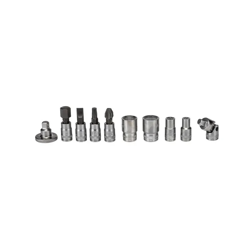 Bahco 46-Piece 1/4 in Standard Socket Set Alloy Steel Matt Finish S460