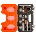 Bahco 46-Piece 1/4 in Standard Socket Set Alloy Steel Matt Finish S460
