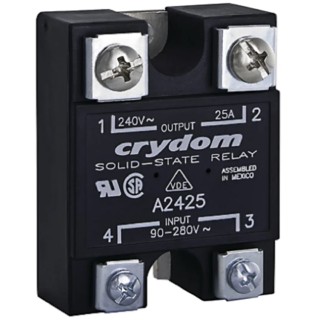 Crydom 1 Series Solid State Relay 125A Load, Panel Mount, 280 Vrms Load, 32V Control D24125PG