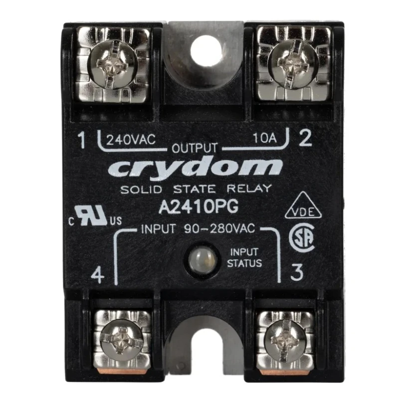Crydom Solid State Relay 1 Series, 10 A Load Current, 280 Vrms Load Voltage, Panel Mount A2410PG