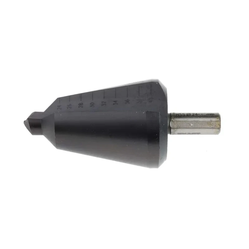 EXACT HSS TiAlN-Coated Sheet Metal Hole Cutter Drill Bit Set, 3 Pieces, 24 mm x 40 mm, 6 mm Shank 4450114