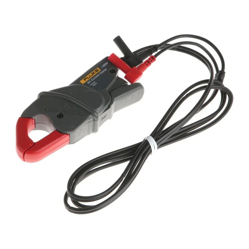 Fluke AC Current Clamp I200, AC Adapter, 240 A AC Max, 4 mm Plug Connector, 600V CAT III 120959-940 XS