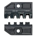 Knipex Crimp Die Set Coaxial Type Crimp Die Insulated 2 Pieces 0.1 to 2.5 mm² Black 97 49 04
