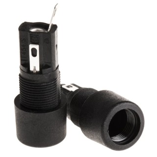Bulgin 10A Panel Mount Fuse Holder, 1P-Pole for 5 x 20 mm Fuse, 250V AC FX0454/S