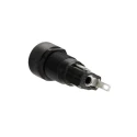 Bulgin 10A Panel Mount Fuse Holder 1 Pole for 5 x 20 mm Fuses Polyester Body 250V AC FX0455