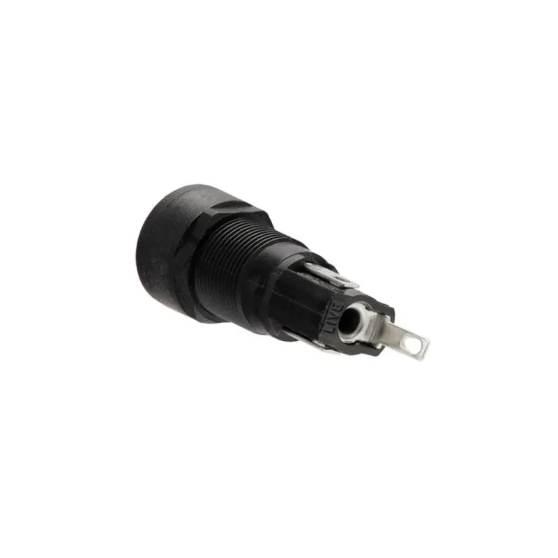 Bulgin 10A Panel Mount Fuse Holder 1 Pole for 5 x 20 mm Fuses Polyester Body 250V AC FX0455