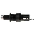 Bulgin 10A Panel Mount Fuse Holder 1 Pole for 5 x 20 mm Fuses Polyester Body 250V AC FX0455