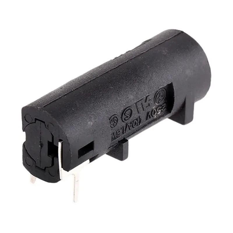 Bulgin 10A PCB Mount Fuse Holder, 1-Pole for 5 x 20 mm Fuse, 250V AC FX0461
