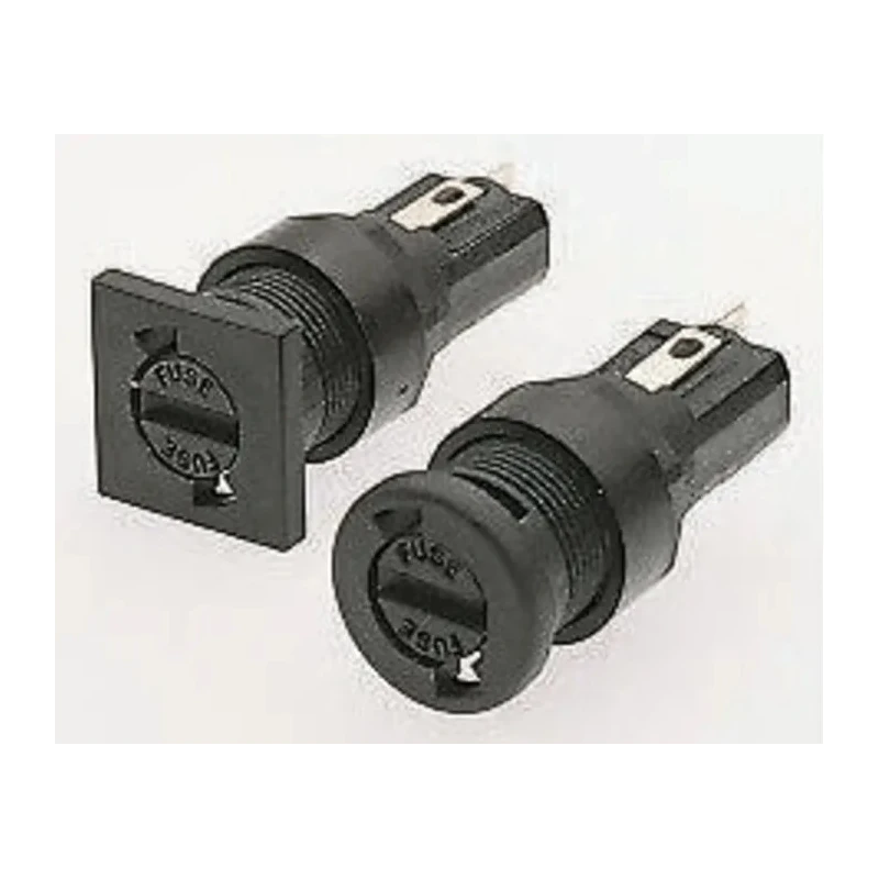 Bulgin 10A Panel Mount Fuse Holder 1-Pole for 5 x 20 mm Fuse 250V AC FX0357