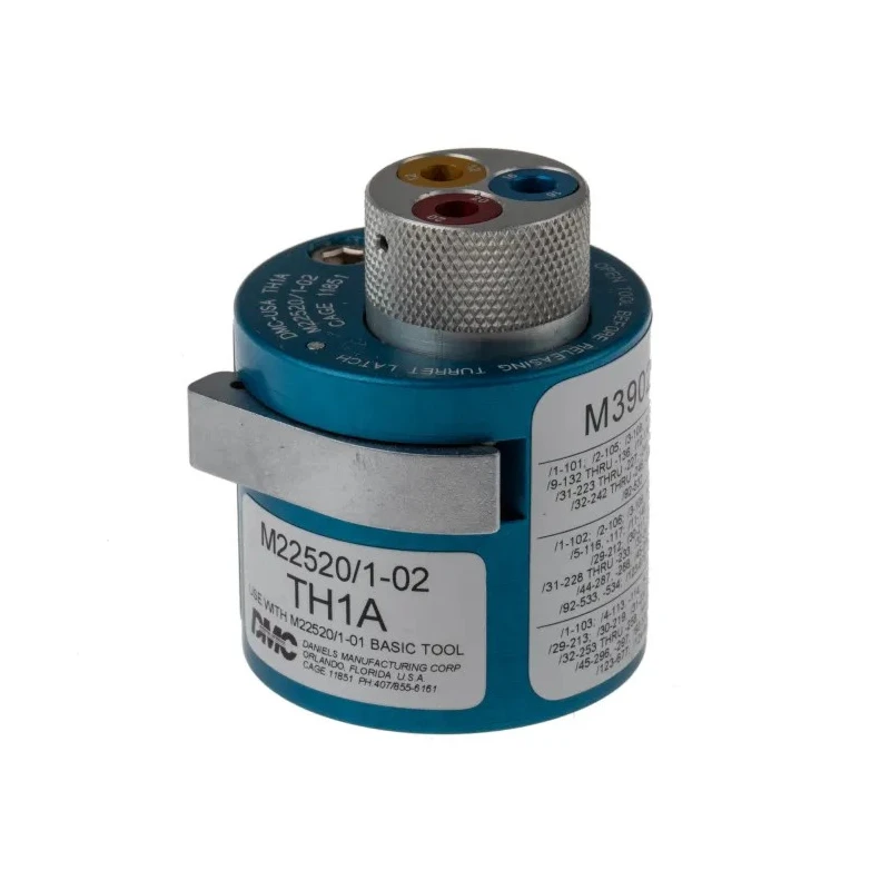 Glenair Crimp Tool Turret M22520/1-02 for Size 16 and 12 Series 970 Pin And Socket Contacts TH1A