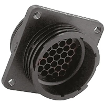 TE Connectivity Circular Connector 37 Contacts Panel Mount Socket Male IP67 600V CPC Series 206151-3