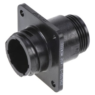 TE Connectivity Circular Connector 9 Contacts Panel Mount Socket Male CPC Series 206705-3