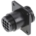 TE Connectivity Circular Connector 9 Contacts Panel Mount Socket Male CPC Series 206705-3
