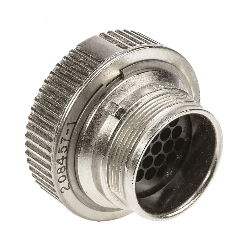 TE Connectivity Circular Connector Cable Mount Plug Female 24 Contacts 600V 13A Thermoplastic Housing CMC Series 208457-1