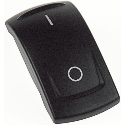 APEM Rocker Switch Lens For Use With KR Series, 47mm Length x 25mm Width x 24mm Height KRR22N04XX03