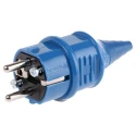 MENNEKES 16A 230V France Germany Mains Plug Blue Thermoplastic Cable Mount Screw Termination 10838