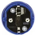 MENNEKES 16A 230V France Germany Mains Plug Blue Thermoplastic Cable Mount Screw Termination 10838