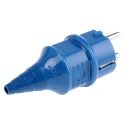 MENNEKES 16A 230V France Germany Mains Plug Blue Thermoplastic Cable Mount Screw Termination 10838