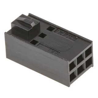 TE Connectivity C-Grid III Female Connector Housing 2.54 mm Pitch 6 Way 2 Row Straight 90142-0006