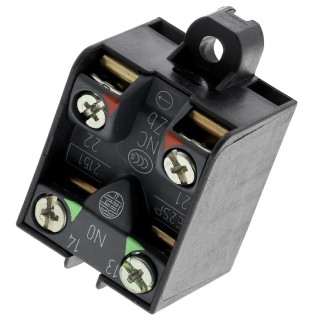 Telemecanique Sensors Limit Switch Contact Block 1 NO/1 NC Screw Clamp Terminals Plastic Housing 240V AC 3A XE2SP