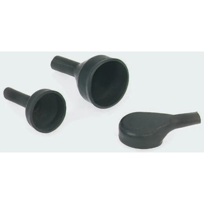 TE Connectivity Heat Shrink Boot Straight Fluid Resistant Elastomer Black 34.2 mm 202D953-25-0