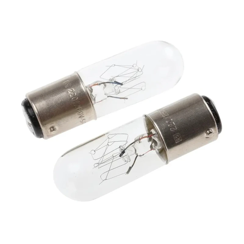 RS PRO BA15D Indicator Light Clear 220V-260V 7W 27mA 3000h Lifespan BA15D