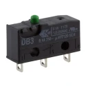 ZF Button Micro Switch Solder Terminal 100mA 250V ac SPDT IP50 DB3C-A1AA