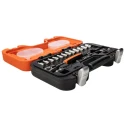 Bahco 16-Piece 1/4 in Hexagon Socket Set Chrome Vanadium Steel ISO 1174, DIN 3120 S160
