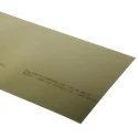 RS PRO Brass Shim 2.5 mm Length x 150 mm Width x 0.1 mm Thickness 518-839
