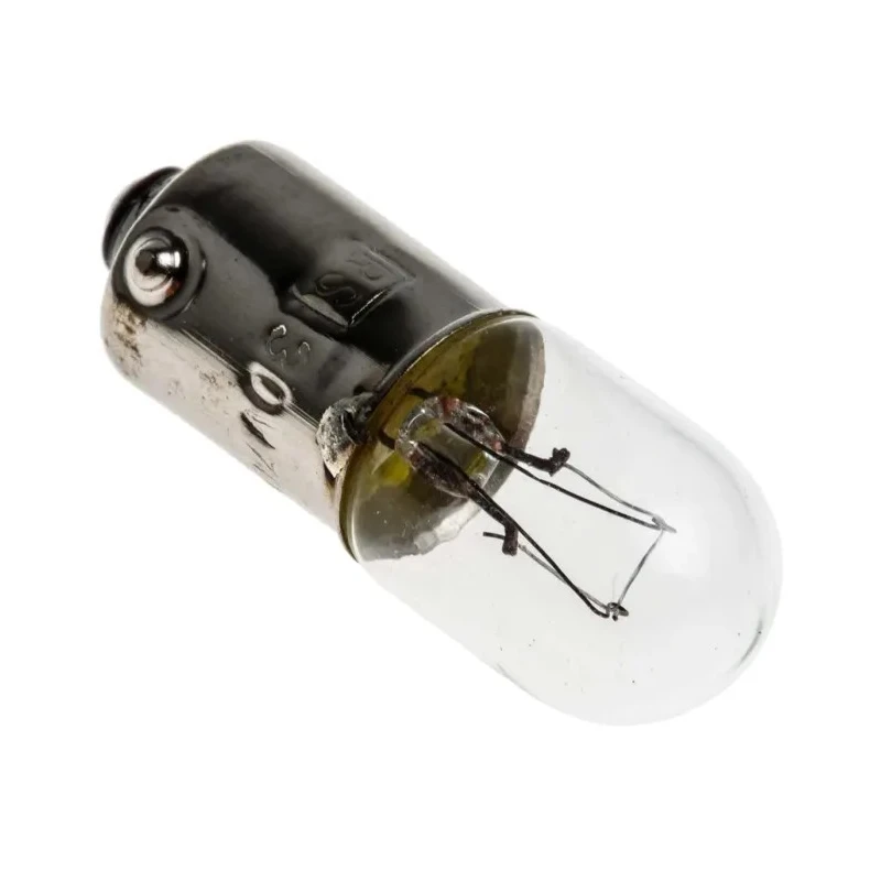 RS PRO BA9S Indicator Light Clear Incandescent Bulb 30V 2W 70mA 10mm Diameter 28mm Length 5000h Life BA9S
