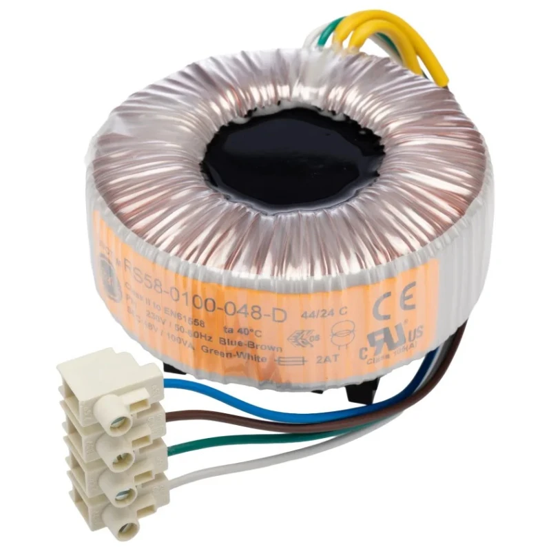 Nuvotem Talema Toroidal Transformer 230 V ac Primary, 48 V ac Secondary, 2.083 A Output Current, 1 Output 58-0100-048-D