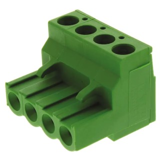 TE Connectivity Buchanan Series Pluggable Terminal Block 4-Contact 5.08 mm Pitch 1 Row 300V AC 15A 796634-4