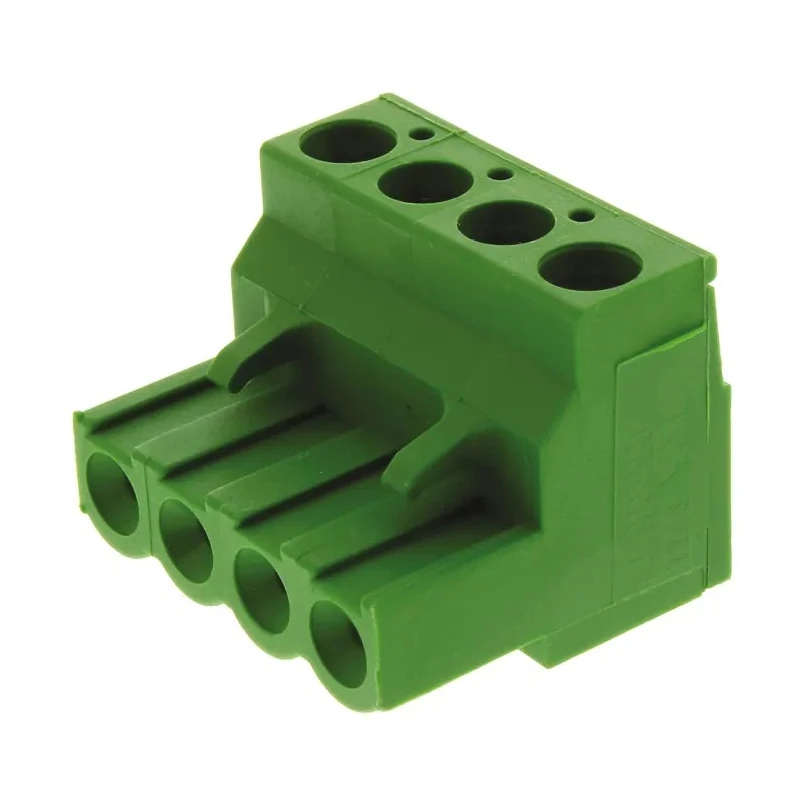 TE Connectivity Buchanan Series Pluggable Terminal Block 4-Contact 5.08 mm Pitch 1 Row 300V AC 15A 796634-4