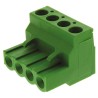 TE Connectivity Buchanan Series Pluggable Terminal Block 4-Contact 5.08 mm Pitch 1 Row 300V AC 15A 796634-4