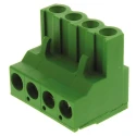 TE Connectivity Buchanan Series Pluggable Terminal Block 4-Contact 5.08 mm Pitch 1 Row 300V AC 15A 796634-4