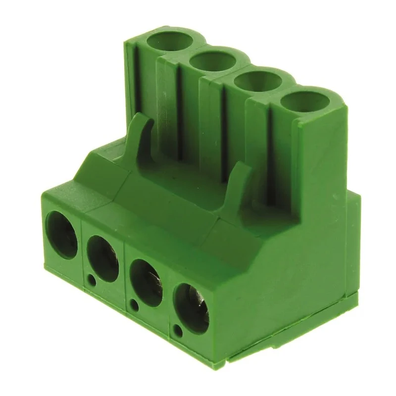 TE Connectivity Buchanan Series Pluggable Terminal Block 4-Contact 5.08 mm Pitch 1 Row 300V AC 15A 796634-4