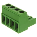 TE Connectivity Buchanan Series Pluggable Terminal Block 4-Contact 5.08 mm Pitch 1 Row 300V AC 15A 796634-4