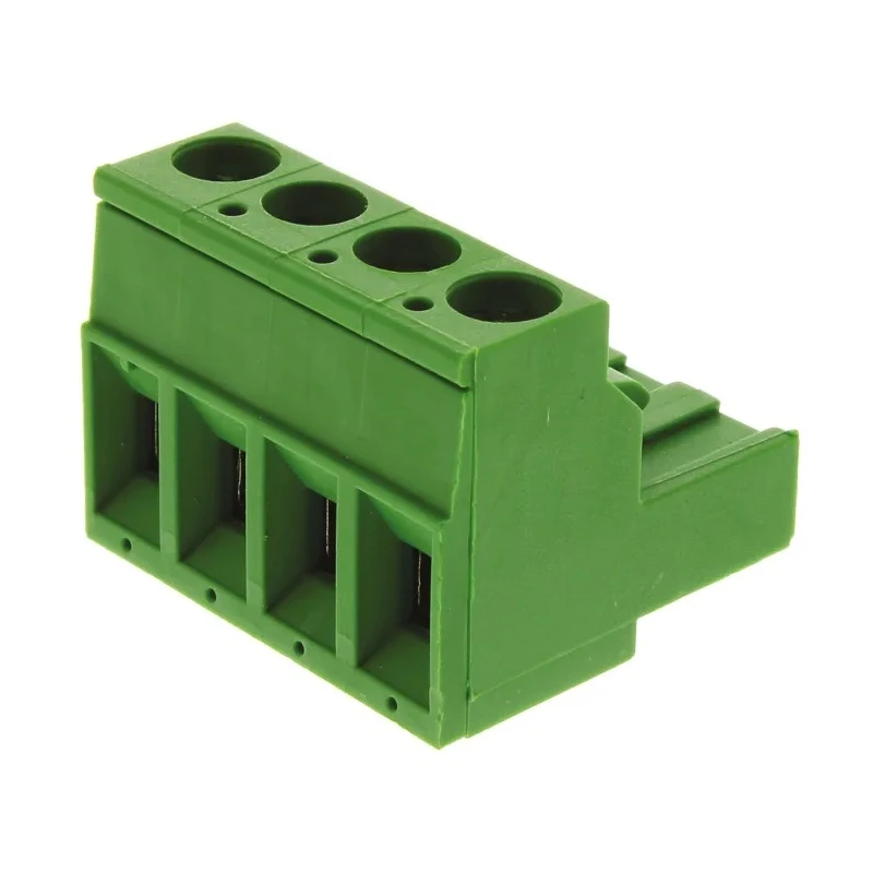 TE Connectivity Buchanan Series Pluggable Terminal Block 4-Contact 5.08 mm Pitch 1 Row 300V AC 15A 796634-4
