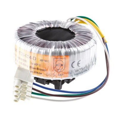 Nuvotem Talema Toroidal Transformer 230 V AC Primary Voltage 24 V AC Secondary Voltage 4.167A Secondary 58-0100-024-D