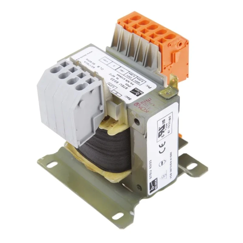 Block 2 Output 63 VA Chassis Mount Transformer 230 V / 400 V ac Primary, 2 x 115 V ac Secondary STEU63/23