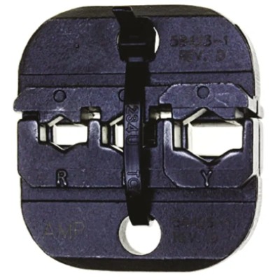 TE Connectivity Pro-Crimper III Insulated Coaxial Crimp Die Set Black 58423-1