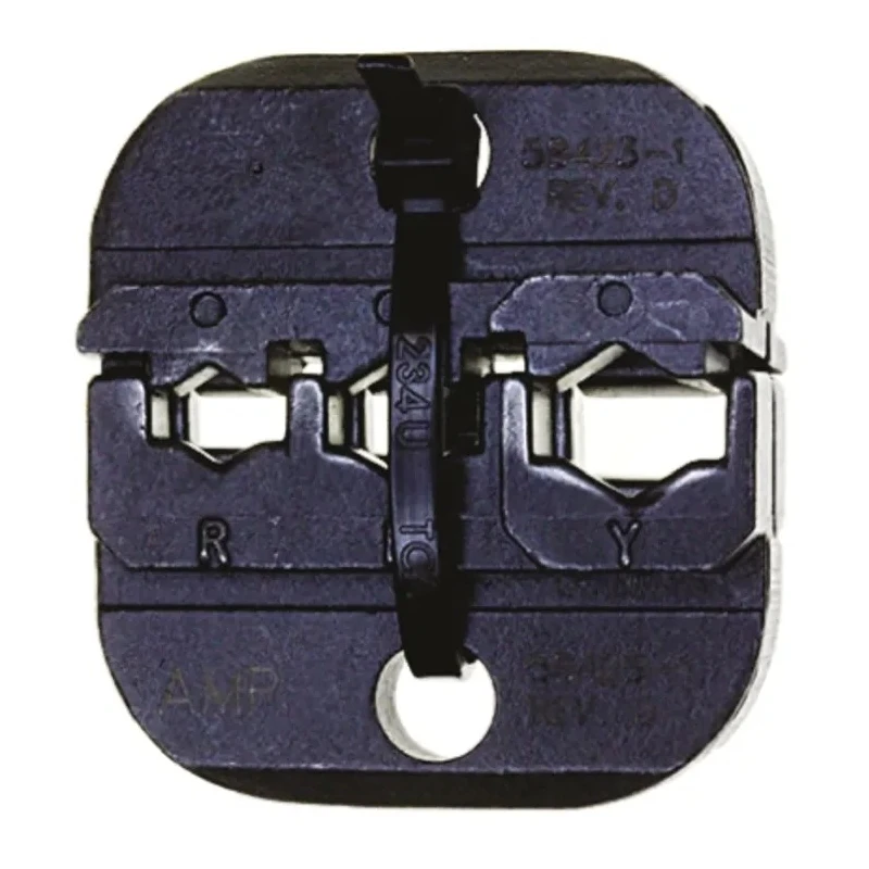 TE Connectivity Pro-Crimper III Insulated Coaxial Crimp Die Set Black 58423-1