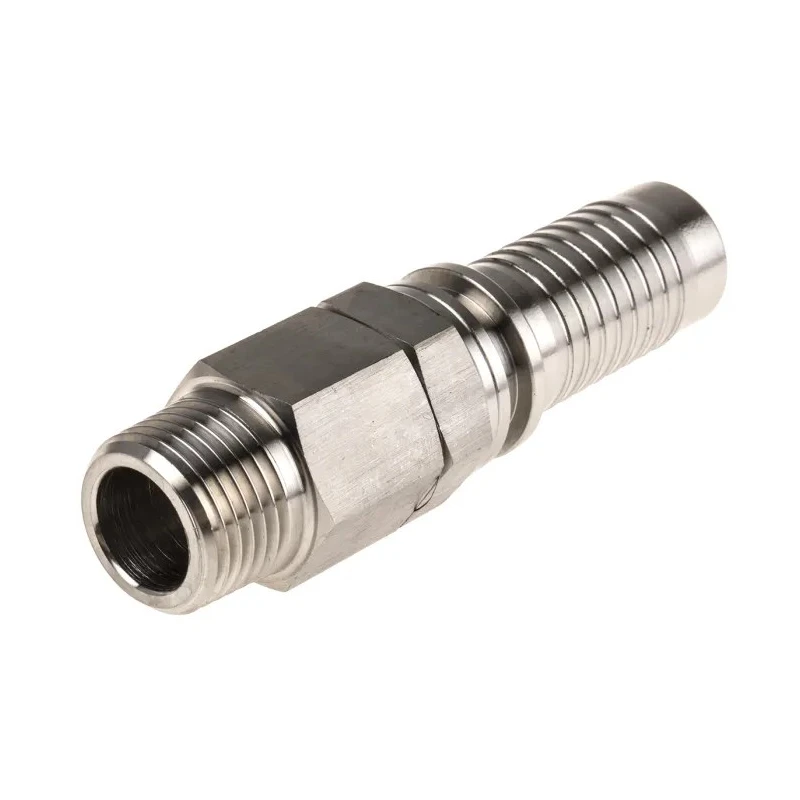 RS PRO Stainless Steel Hose Connector 19.05 mm ID Threaded 1/2 in BSP Male, 20 bar 362-7119