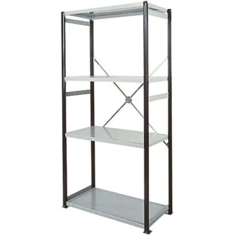 RS PRO Steel Grey Open Starter Bay Shelf Unit 2.1 m Height x 400 mm Width x 400 mm Depth 519-396