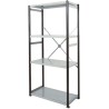 RS PRO Steel Grey Open Starter Bay Shelf Unit 2.1 m Height x 400 mm Width x 400 mm Depth 519-396