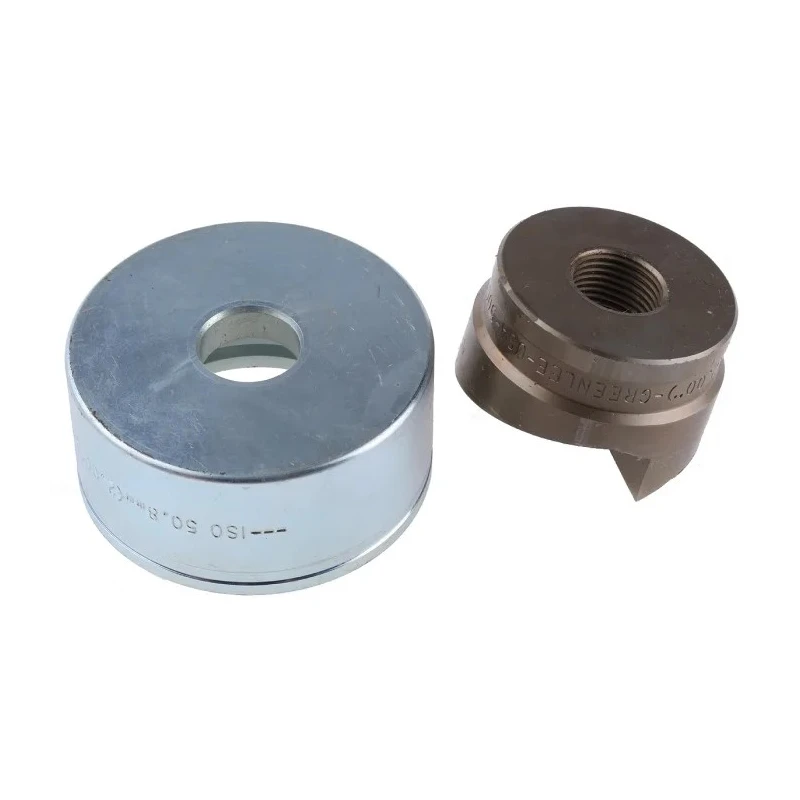 Greenlee 1 Piece Punch & Die Set, Circular, Hydraulic Operation, 50 mm Hole Size, Cutting Capacity 3.5 mm 50069632