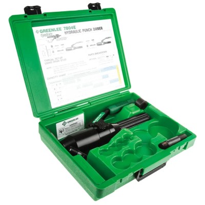 Greenlee 7.1 t Hydraulic Punch Driver 50342916, Heavy-Duty Machine Press, 8 Tons Force
