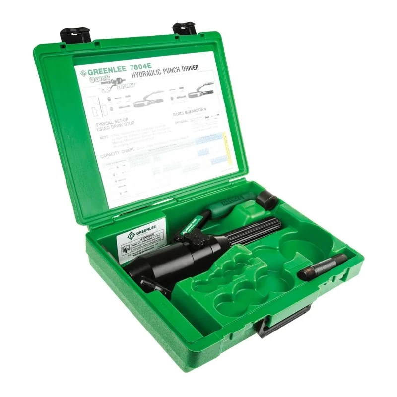 Greenlee 7.1 t Hydraulic Punch Driver 50342916, Heavy-Duty Machine Press, 8 Tons Force