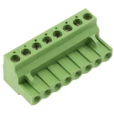 TE Connectivity Buchanan Series Pluggable Terminal Block, 8-Contact, 5.08 mm Pitch, 1 Row, 300V AC, 15A, Polyamide 796634-8